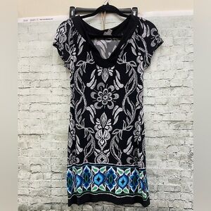 Black and white shift dress sz S new
